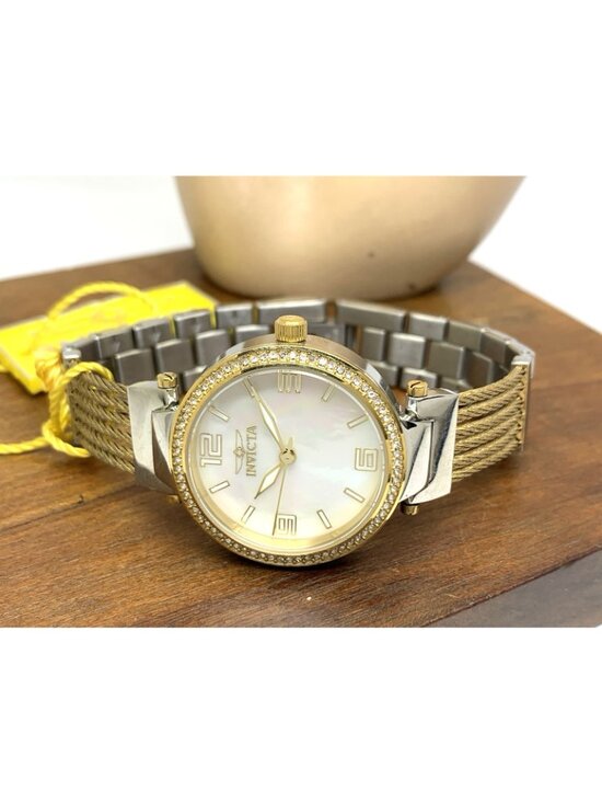 Invicta Women\'s Watch Bolt 29141 Quartz Mother of Pearl Dial Two Tone Steel 30mm main image 7